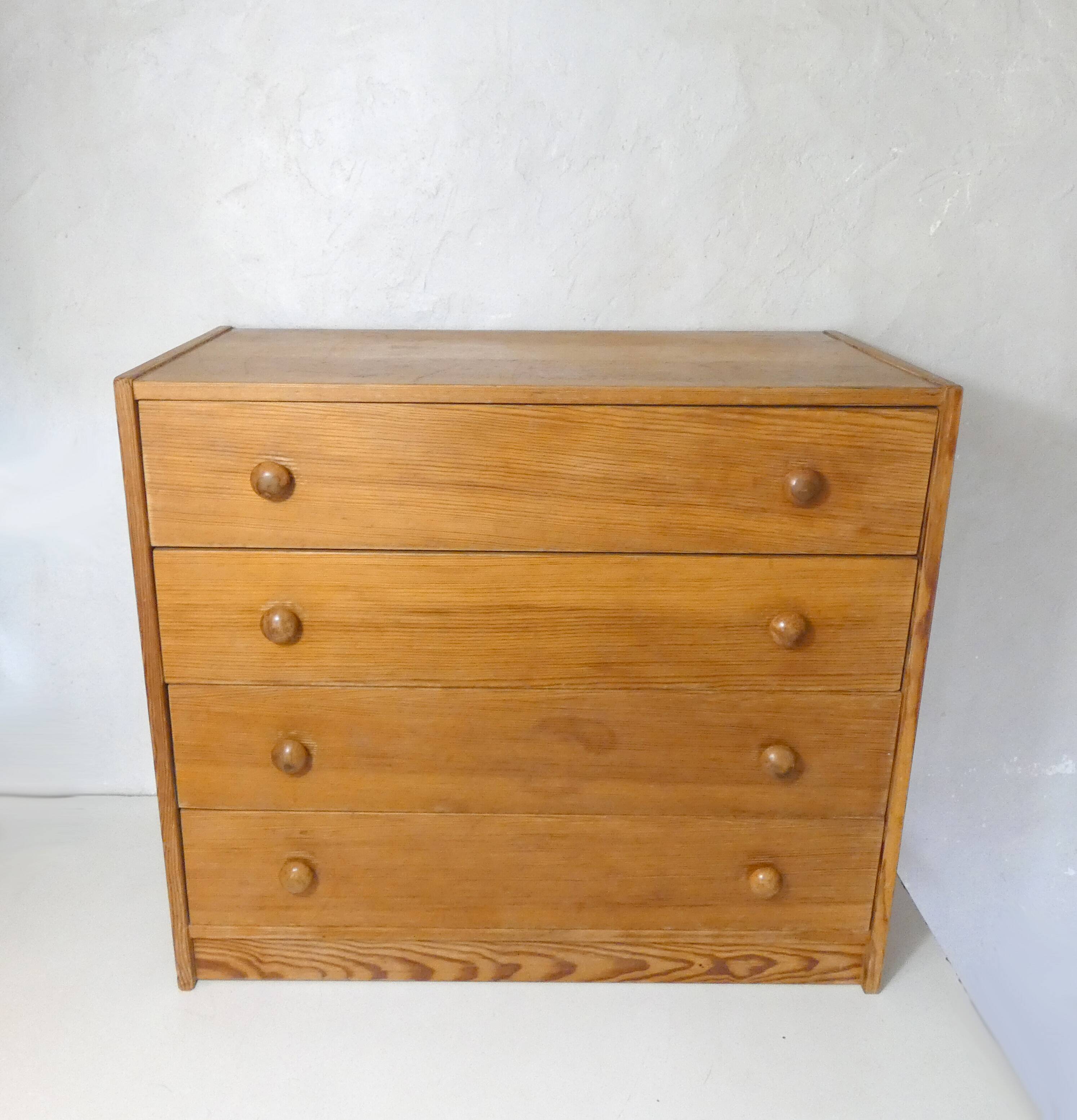 old vintage wooden chest of drawers GDR