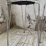 Set of 5 “silver moon” high stools Pascal Mourgue