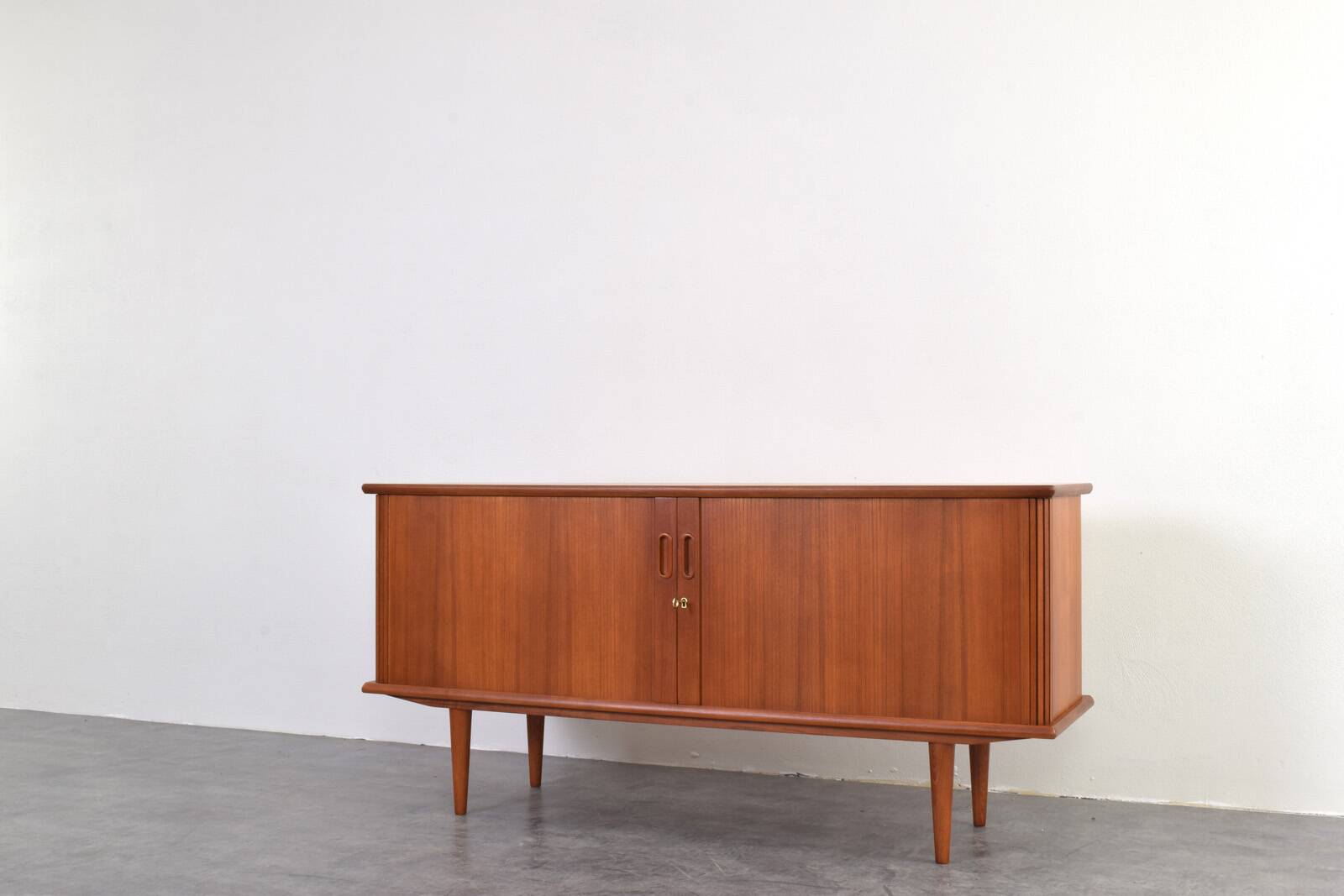 Mid-Century Danish Teak Tambour Sideboard, 1960s