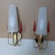 Lunel House wall lights frosted glass 1960s
