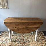 Old flap round table