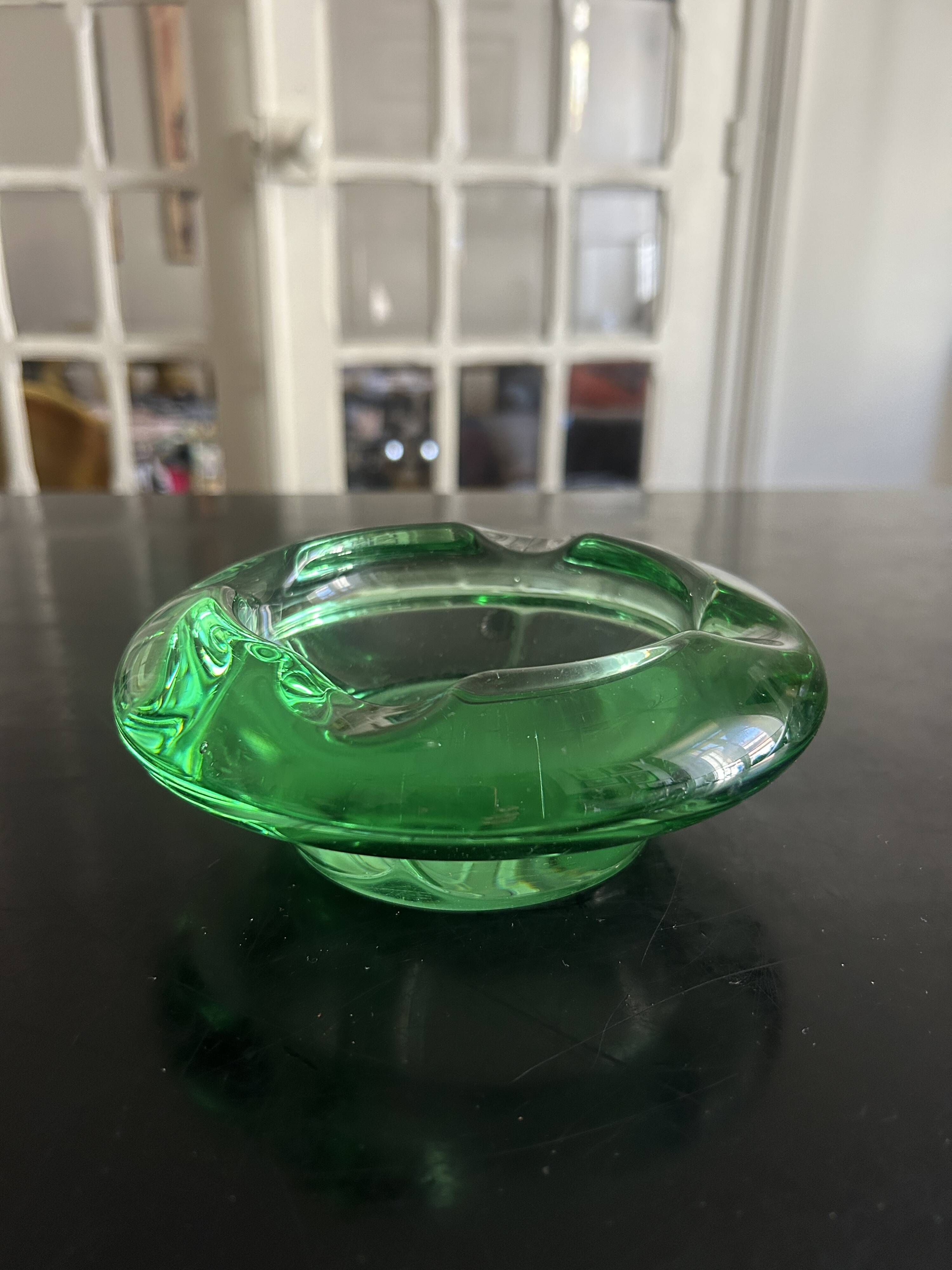 Daum crystal pocket tray