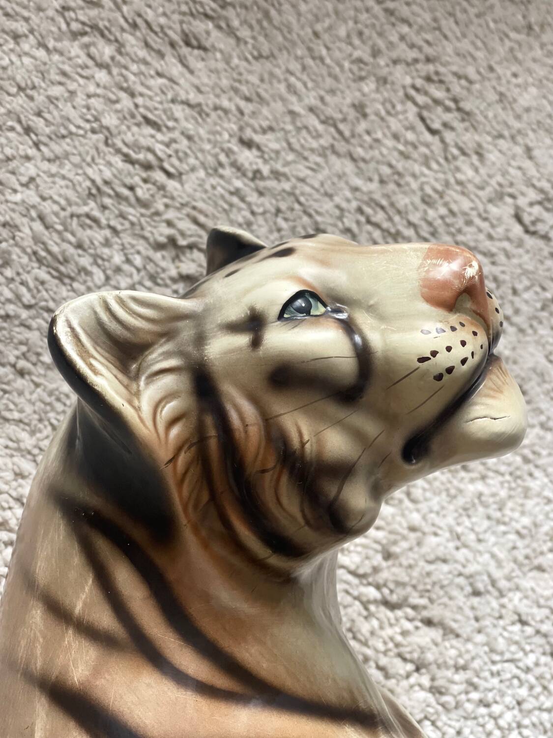 Enamelled ceramic tiger 1970