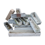 Set of 13 Eternit planters