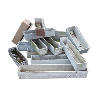 Lot de 13 jardinières Eternit