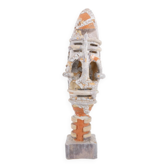 Unique Sicilian glazed ceramic sculpture