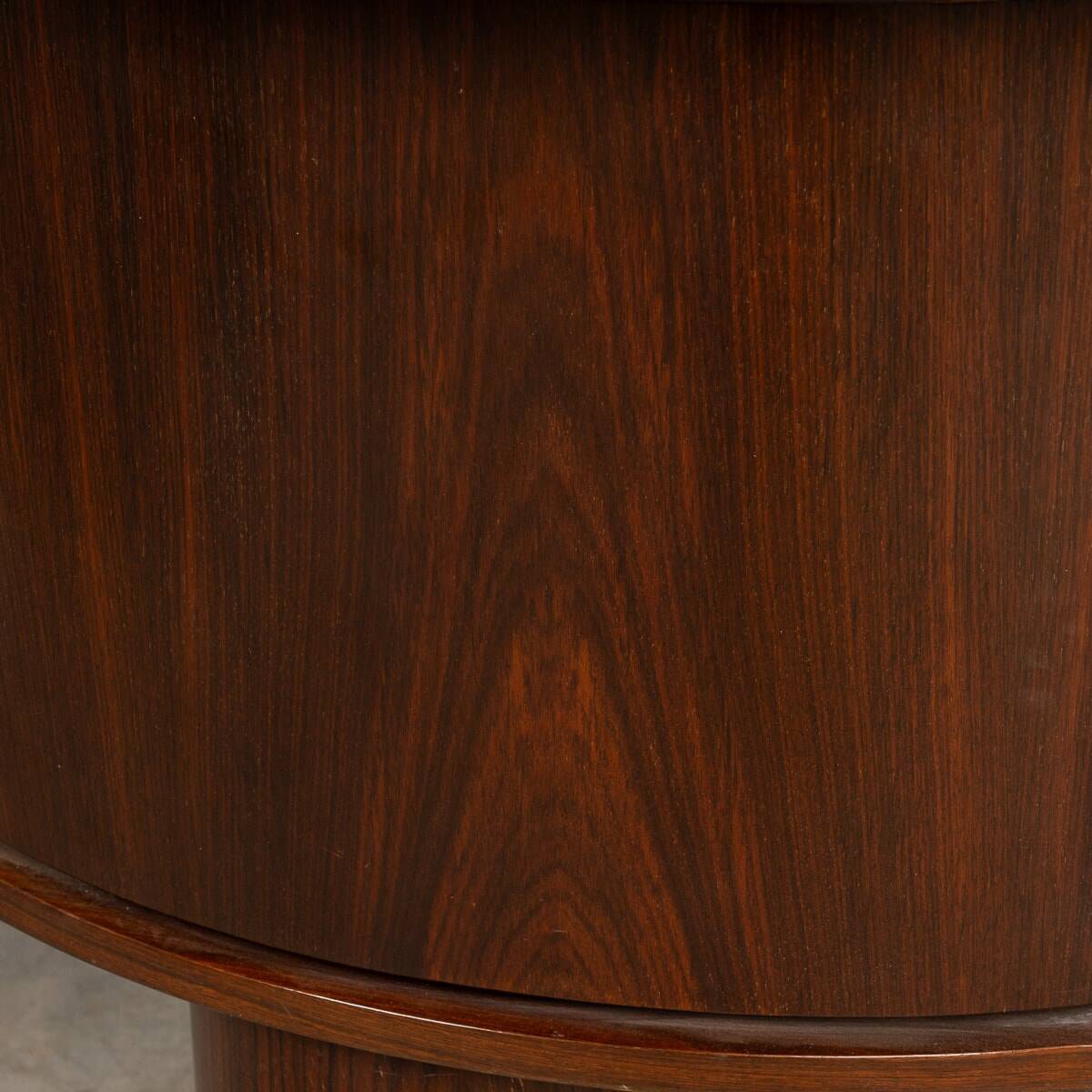 20thC ITALIAN STANDING DRY BAR IN HARDWOOD & CREAM LAMINATE c.1970