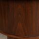 20thC ITALIAN STANDING DRY BAR IN HARDWOOD & CREAM LAMINATE c.1970