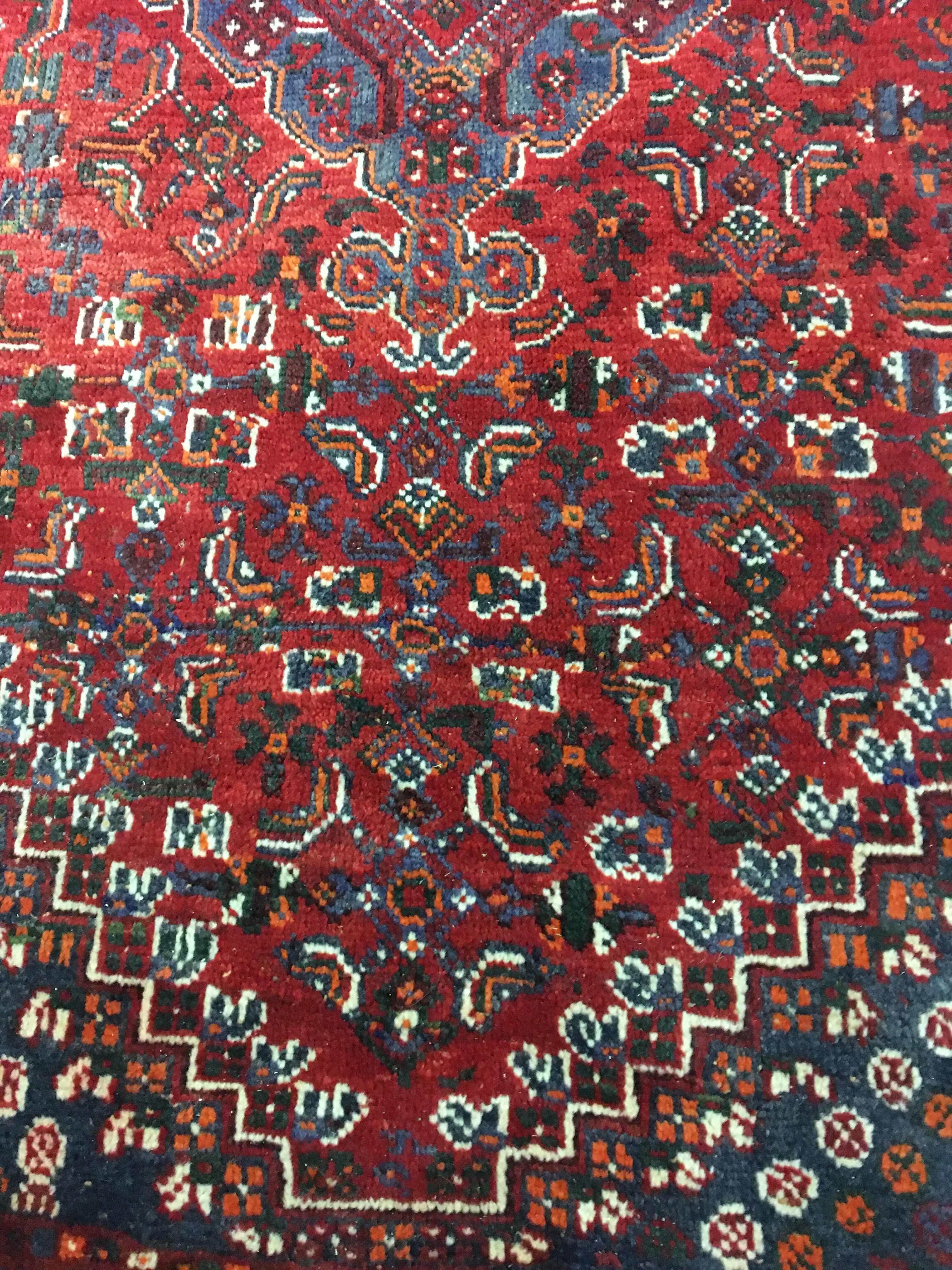 Antique Shiraz carpet pure wool, handmade