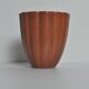 Vase en porcelaine à glaçure craquelée, or et brun orangé sur fond gris, Danemark, années 1930