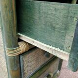 Rattan bedside table