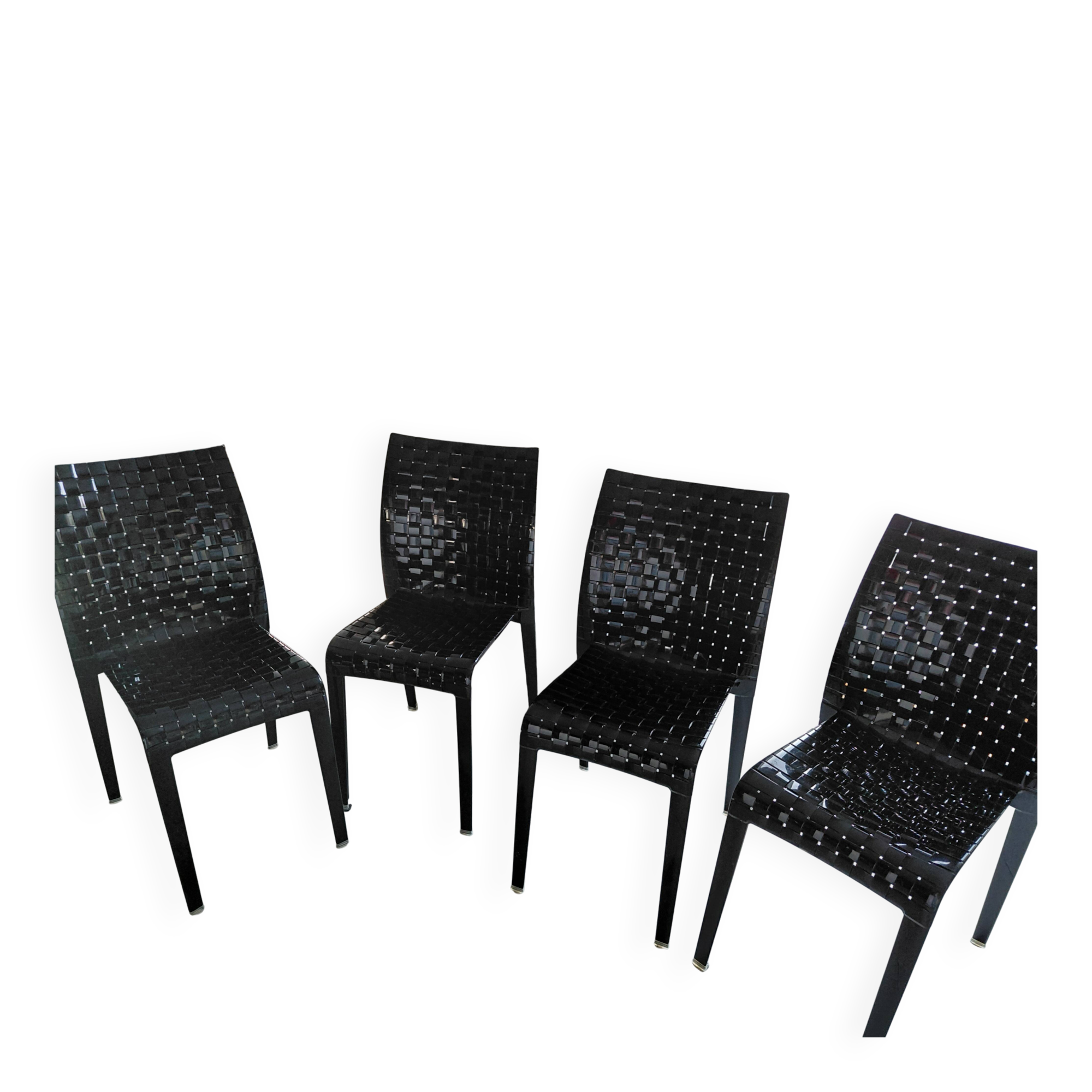 Kartell ami ami black chairs