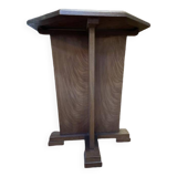 Art deco period pedestal table in solid mahogany