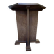 Art deco period pedestal table in solid mahogany