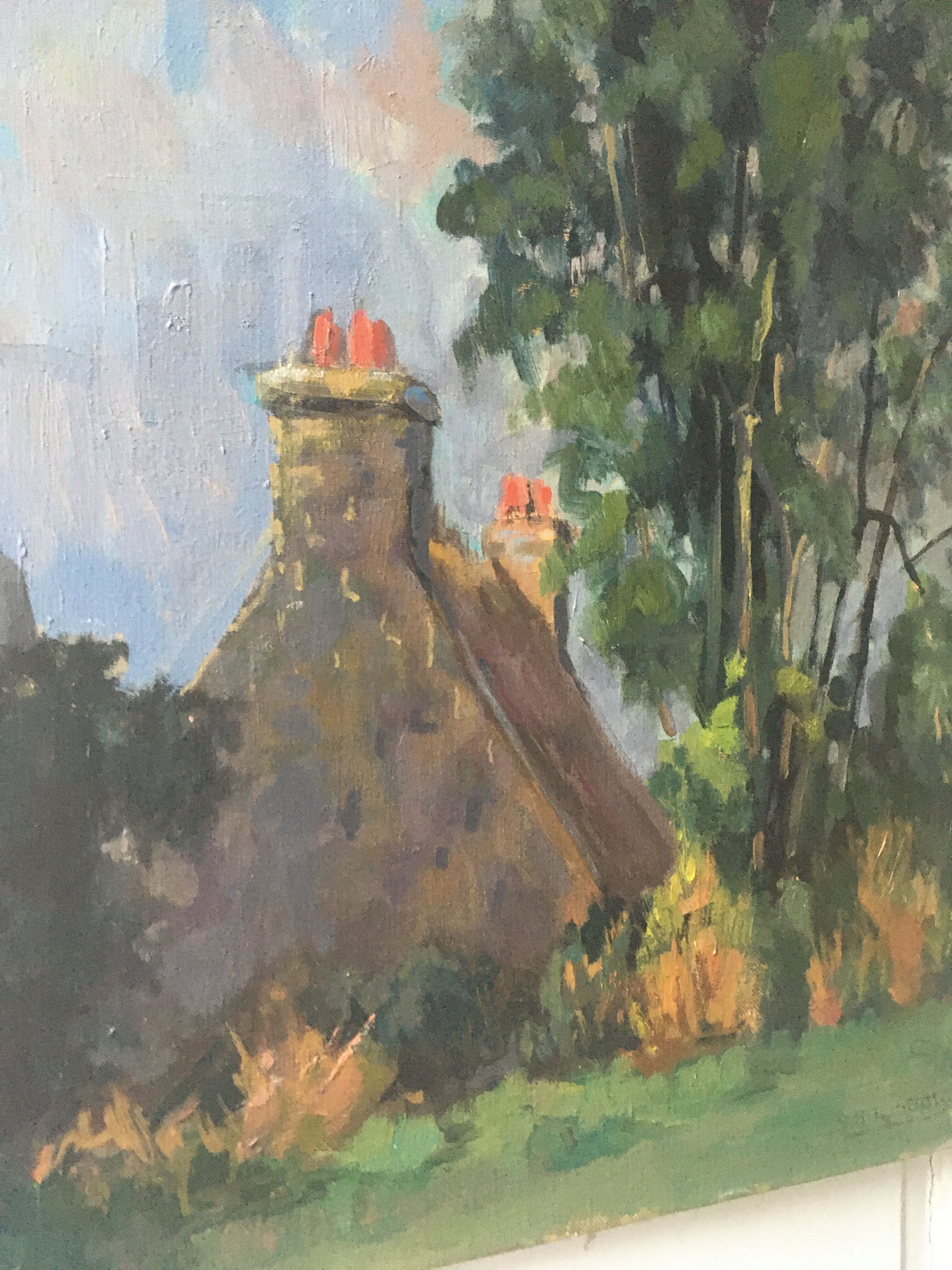 Oil on canvas landscape