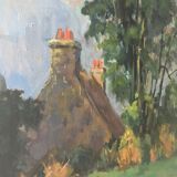 Oil on canvas landscape