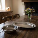 Set of stainless steel dishes - 1980s design