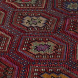 Anatolian handmade kilim rug 291 cm x 193 cm