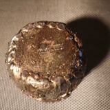 Patinated bronze spice mortar and pestle irregularly shaped - 1970s