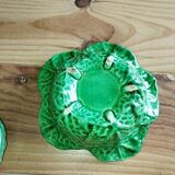 Vintage ceramic barbotine bonbonnière in the shape of a cabbage – 1950s