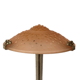 Monumental art deco pink table lamp, Muller frères Luneville, France, ca 1920s