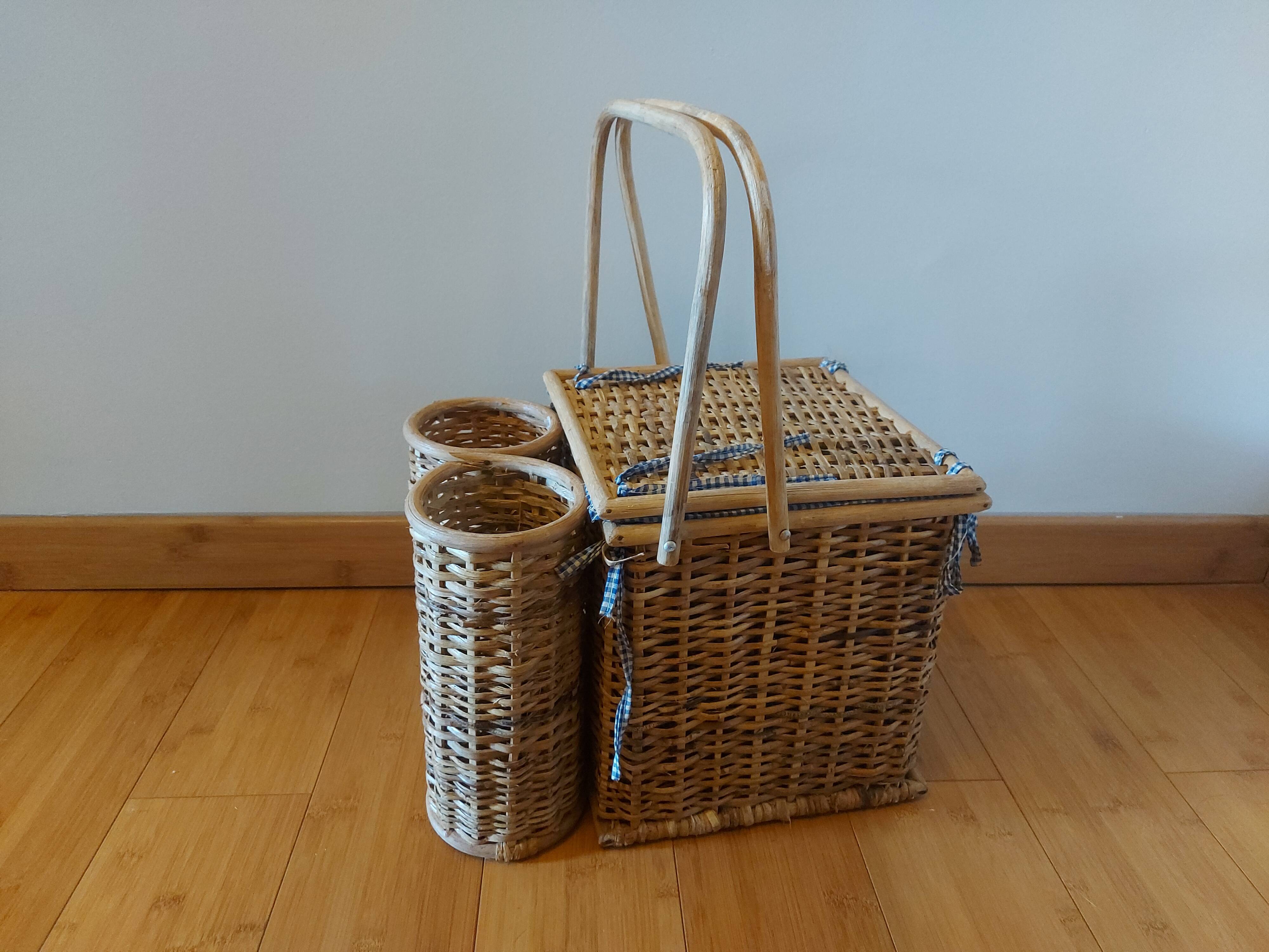 Panier à pique nique en rotin