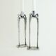 Brutalist candlesticks designed by Corry Ammerlan, 1970’s