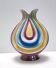 Ceramic Vase Attributed to Italo Casini with Iridescent Colors, Italy