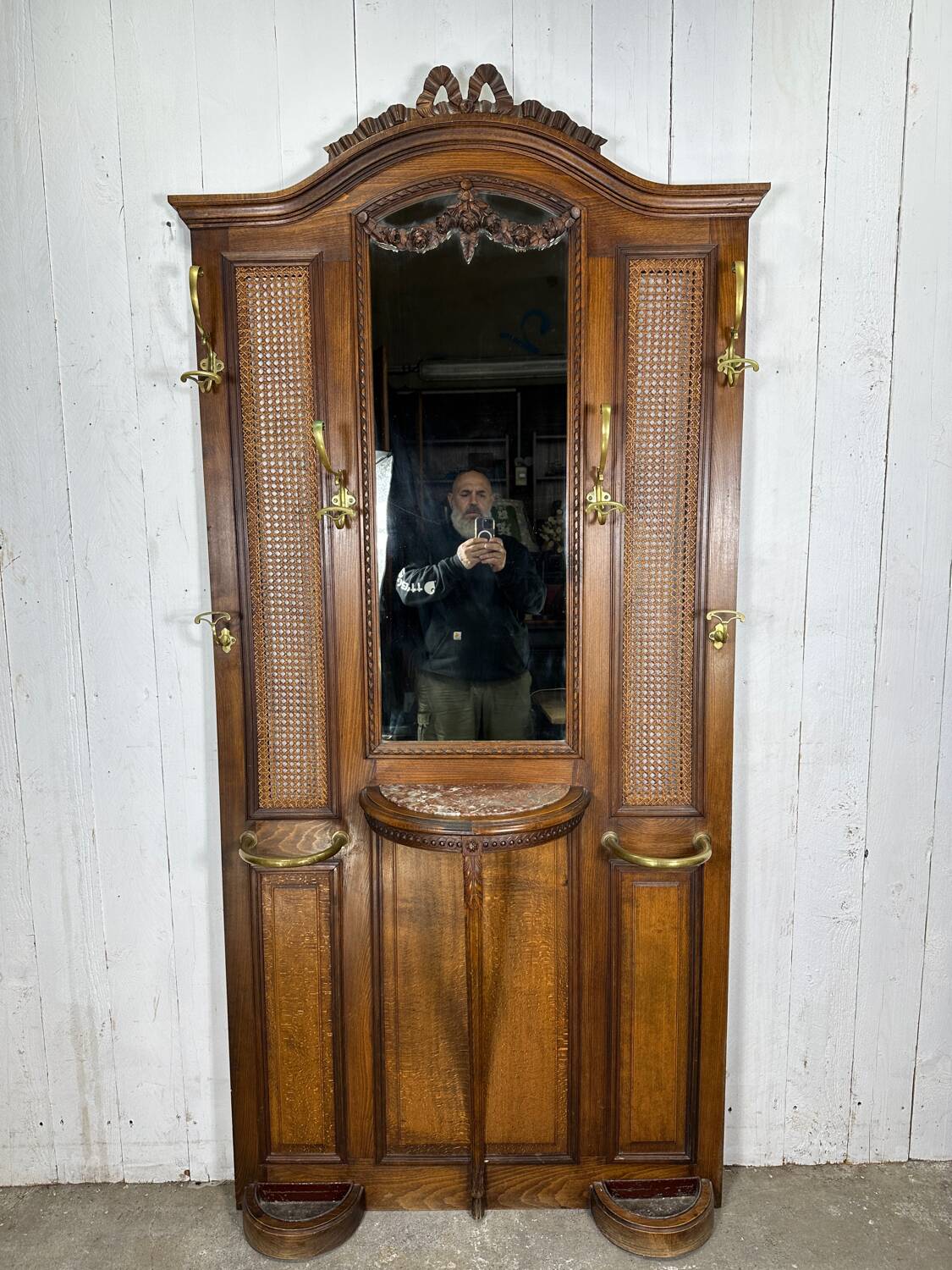 Antique Louis XVI style coat rack