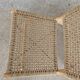 Pair of armchairs low solid wood and braided rope