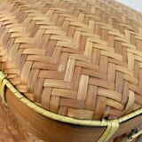 Woven rattan trunk