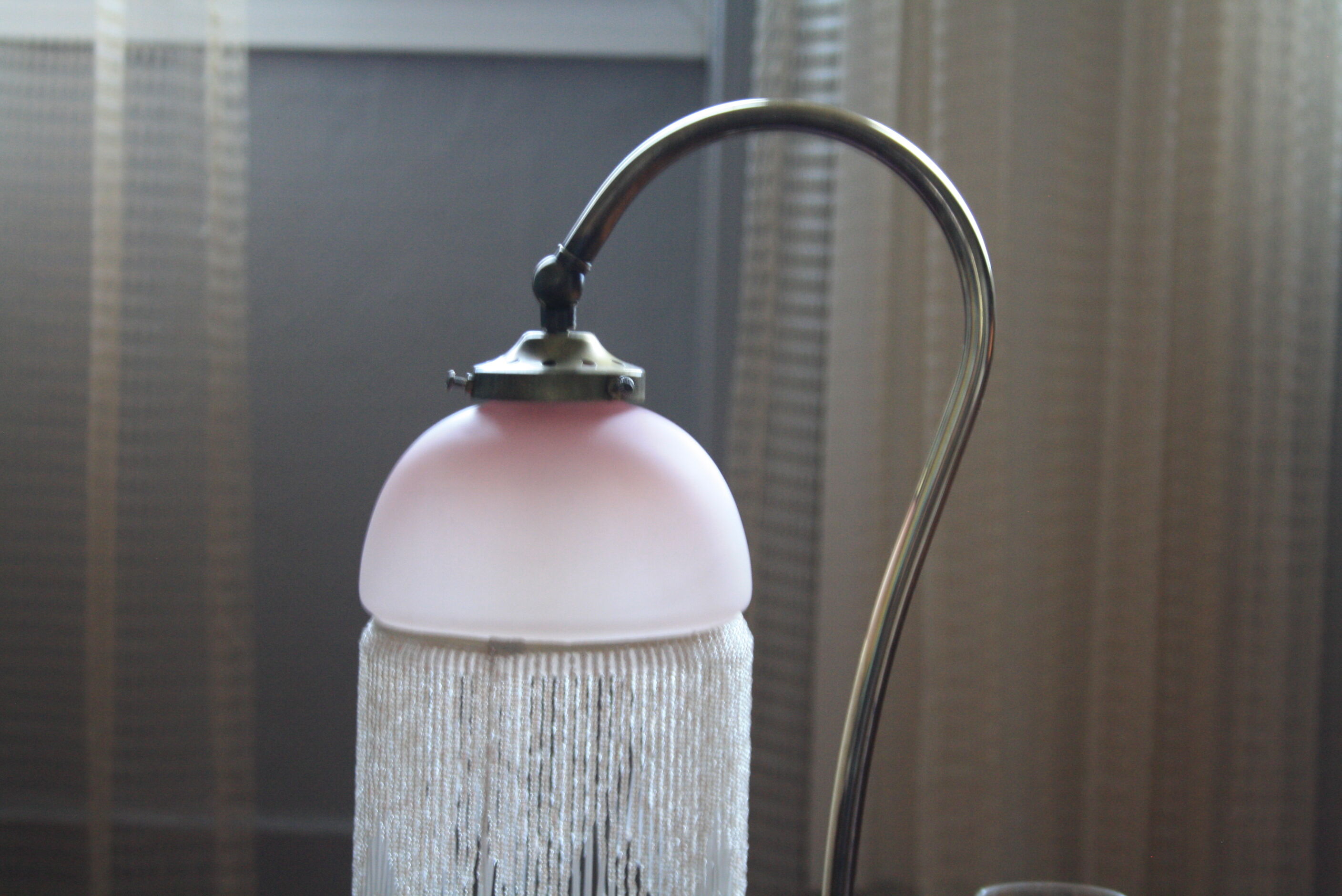 Bronze lamp glass beads