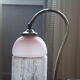 Lampe bronze verre perles