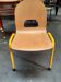 Chaise enfant ecole vintage 1970 bois