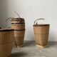 Lot of old grocery baskets