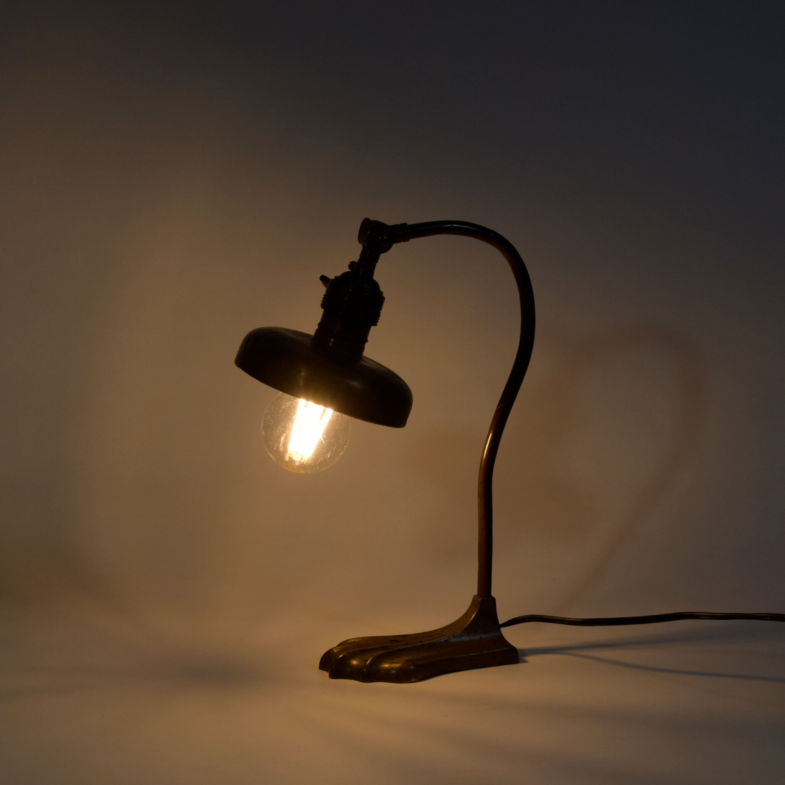 Art Nouveau bronze lamp