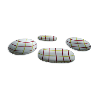 Gien set of 4 dishes