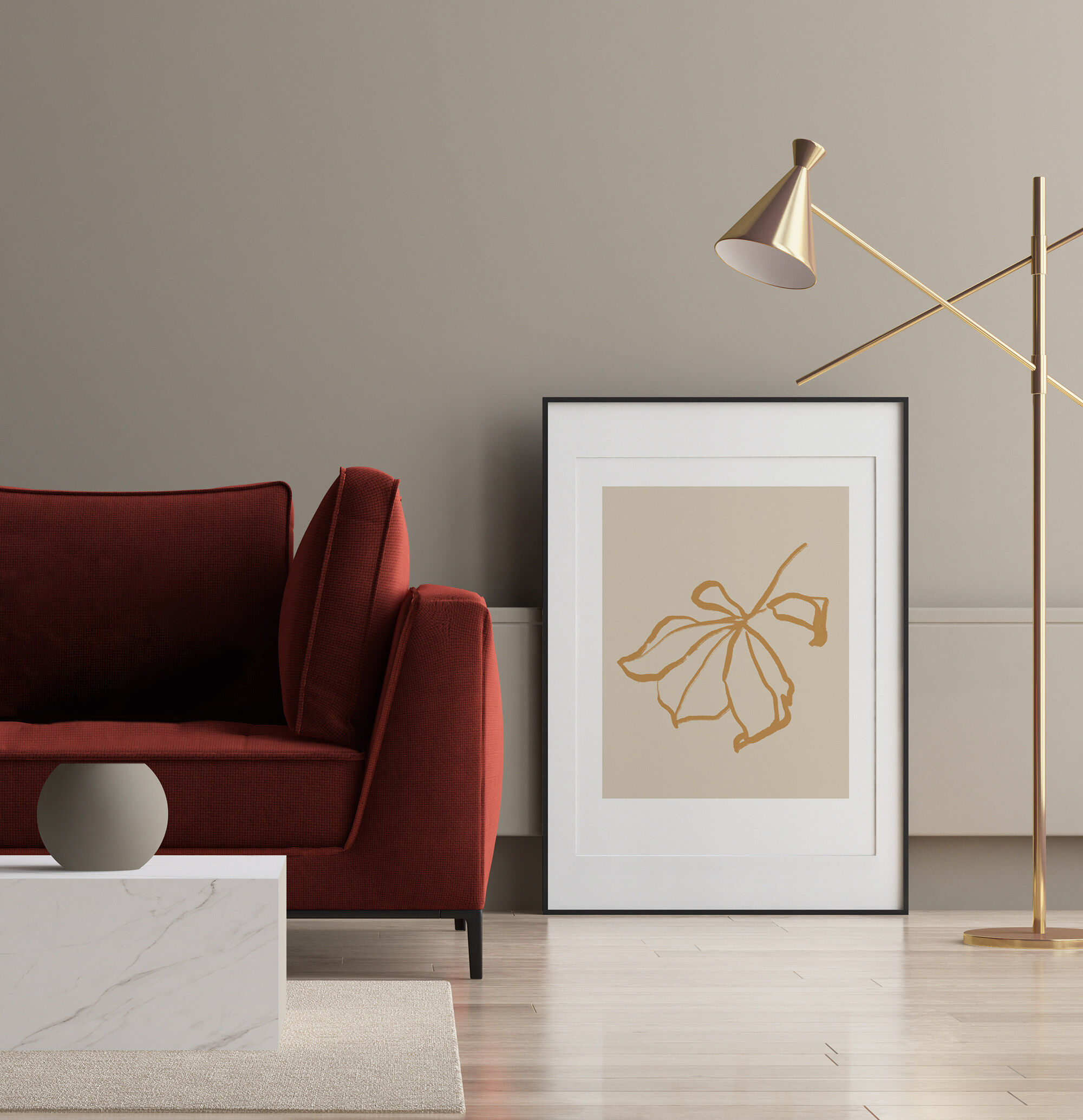 Botanical illustration giclee print, 50x70