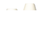 Pair of white glass lamps by Luxus Lighting, Sweden, 1980
