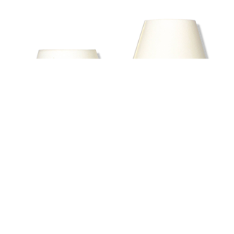 Pair of white glass lamps by Luxus Lighting, Sweden, 1980