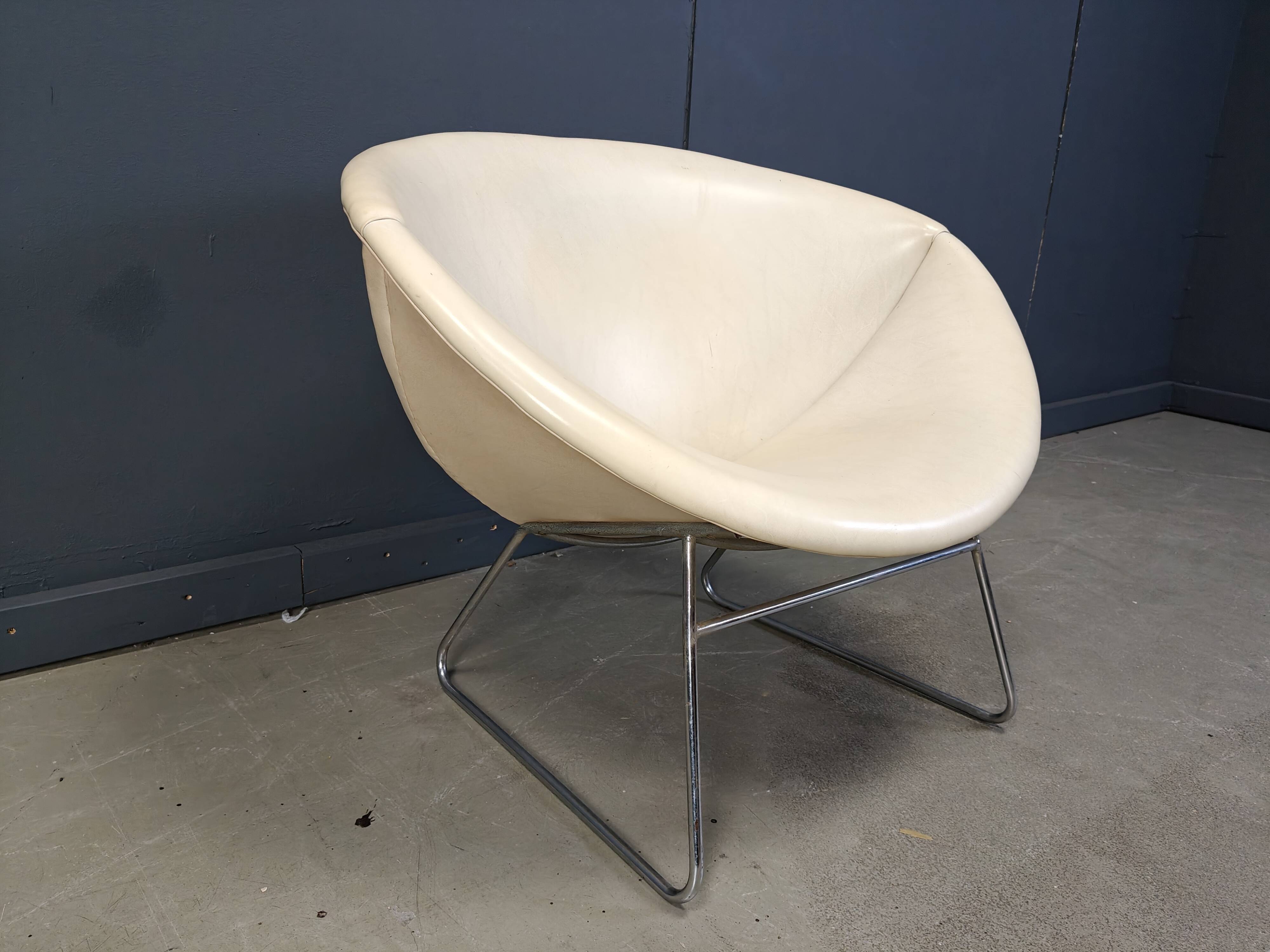 Vintage cocco Chair by Rudolf Wolf for Rohé Noordwolde, 1960s
