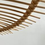 Suspension rattan saucer iron frame D:120 H:60