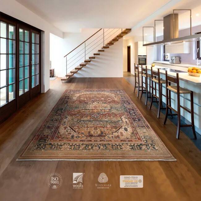 Vintage style Persian carpet ATYA - Wool