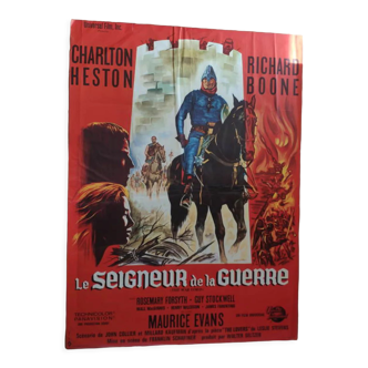 Affiche le seigneur de la guerre Charlton Heston 1965 120x160