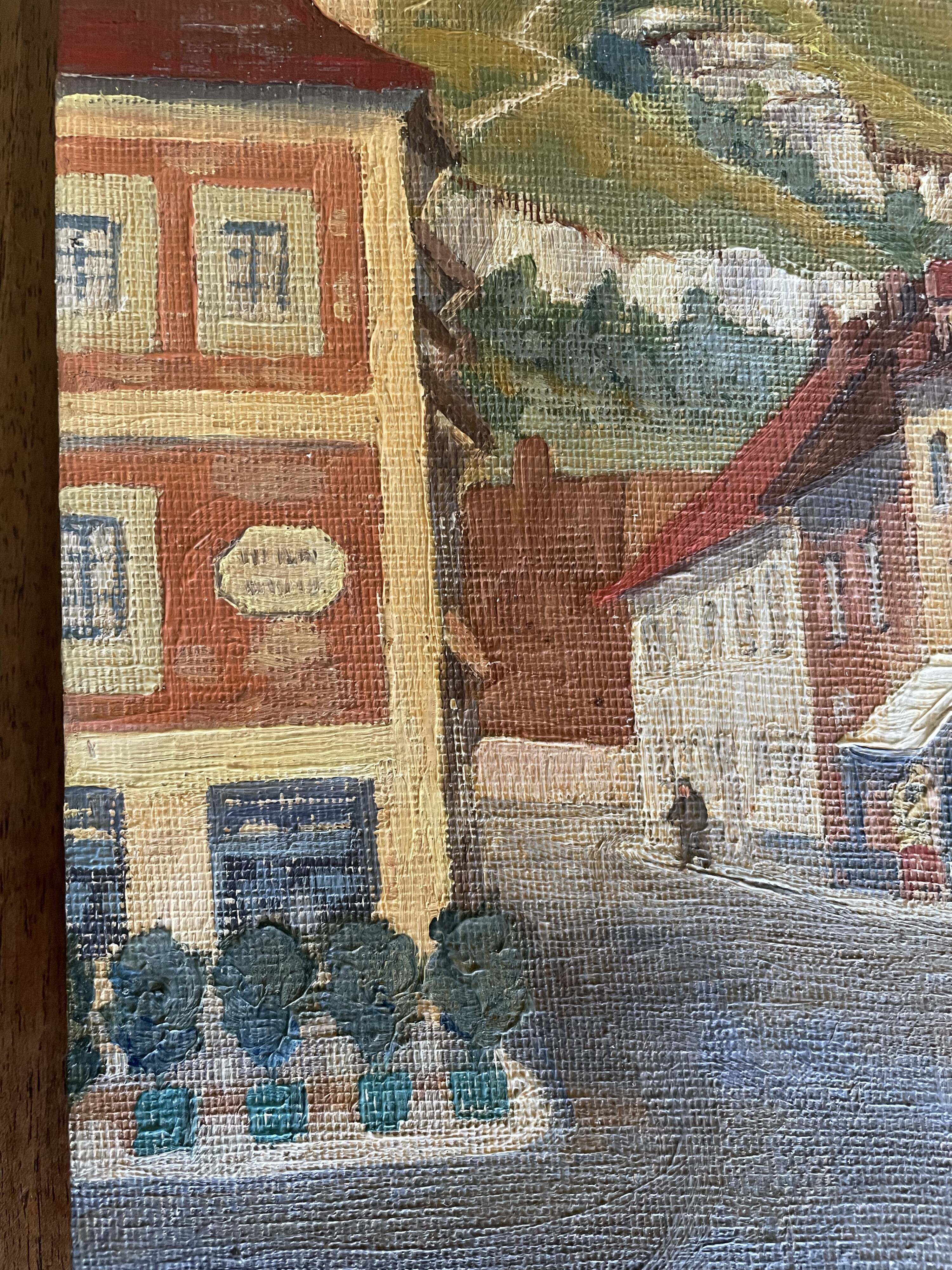 Oil on landscape cardboard 35 X 27