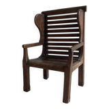 Oak children's wing chair