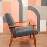 Black and white Scandinavian design armchair Granola by H. Lis