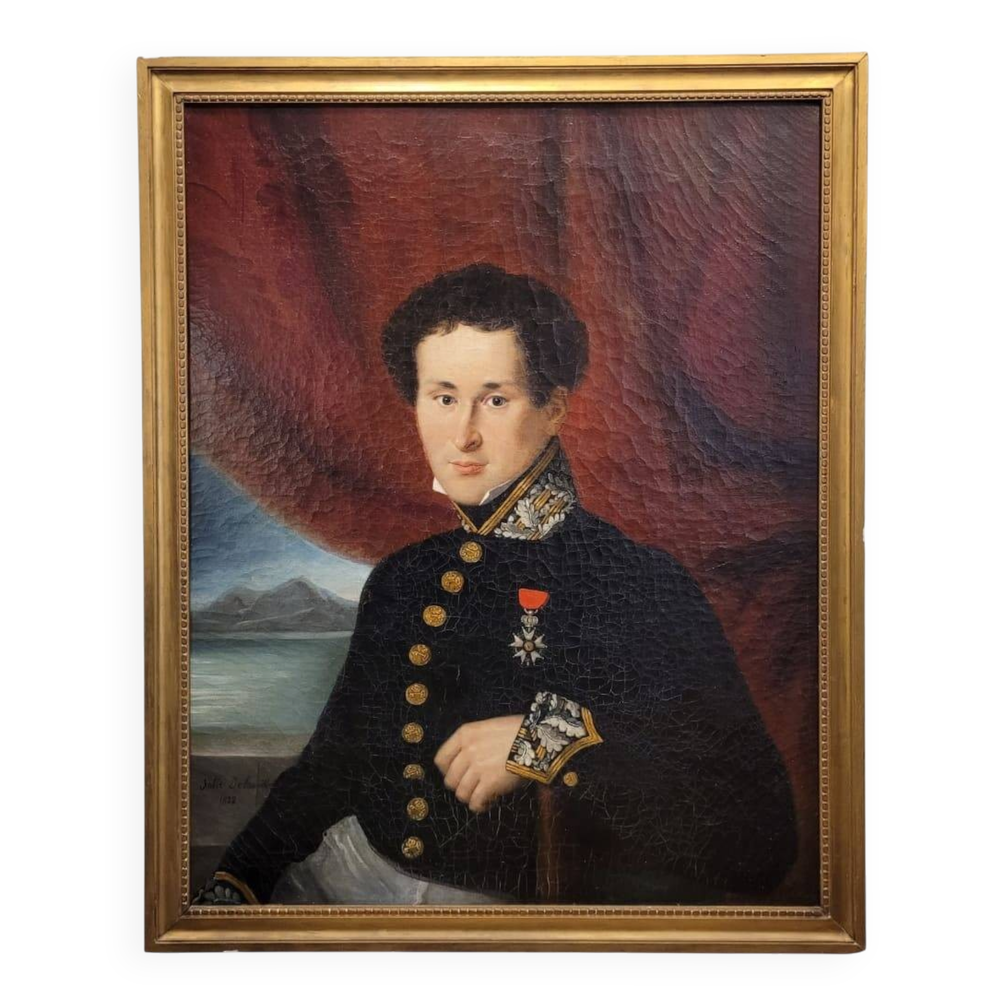 Portrait of military officer, Julie Delamontre, Charles X, 1832 – France