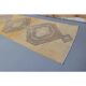 1970s Turkish Oushak handmade beige runner rug 92x344
