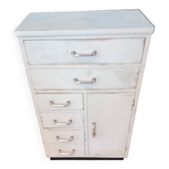 Meuble de métier vintage à 6 tiroirs